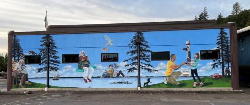 picture of Exterior Wall Mural, Kalama Public Library